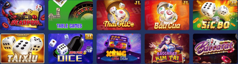 Table game nơi chứng đựng những sản phẩm hấp dẫn